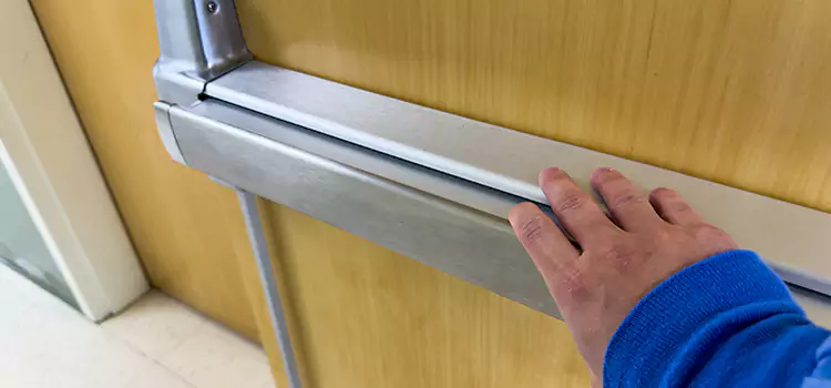 Installing a Push Bar on a Door Northdale